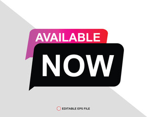 Available now button for promotion