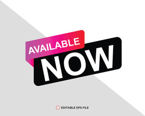 Available now button for promotion