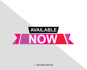 Available now button for promotion