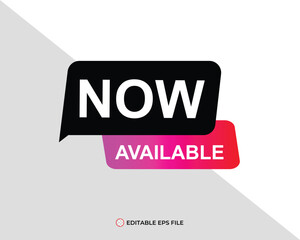Available now button for promotion