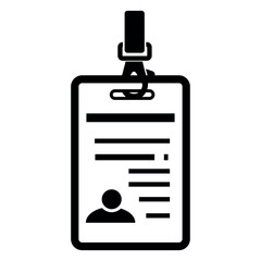 id or member card, simple vector at white background