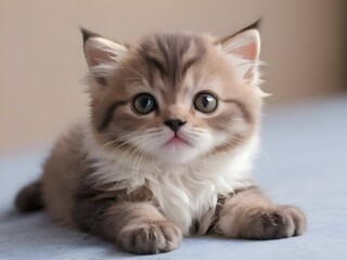 Obraz premium Tabby Ginger Cat Animal Realistic Photo Illustration Art 