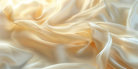 The silk material creates a soothing organic surface.