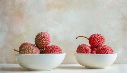 Bowl of lychee	
