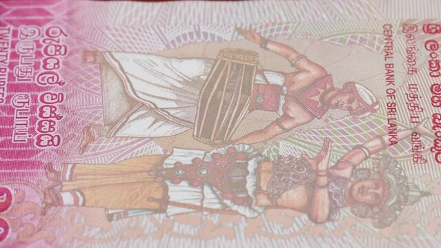 20 Sri Lankan rupees national currency money legal tender banknote bill 2