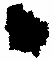 Hauts-de-France silhouette map - obrazy, fototapety, plakaty