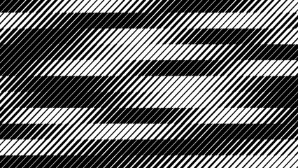 Diagonal Line Halftone Gradient Effect Pattern. Vertical Straight Lines Background. Black and White Abstract Texture with Parallel Stripes Thick to Thin. Vector Illustration.