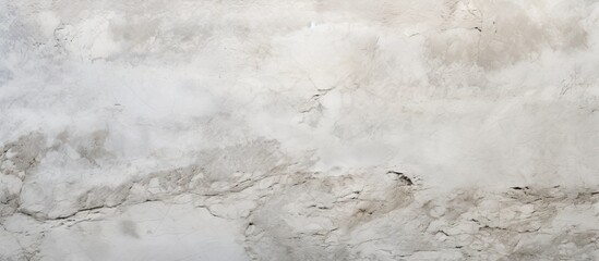 An aged plaster pattern decorates the granite surface of a white concrete wall providing an appealing copy space image