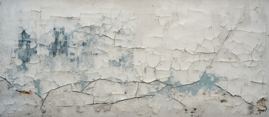 Fototapeta premium High resolution copy space image featuring textures of cracked and peeling paint on a concrete wall