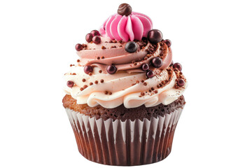  Indulge in the rich, velvety taste of chocolate cupcake with a creamy frosting.