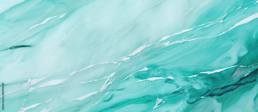 Aufkleber trendy mint colored abstract marble surface with natural patterns ideal for backgrounds designs and 