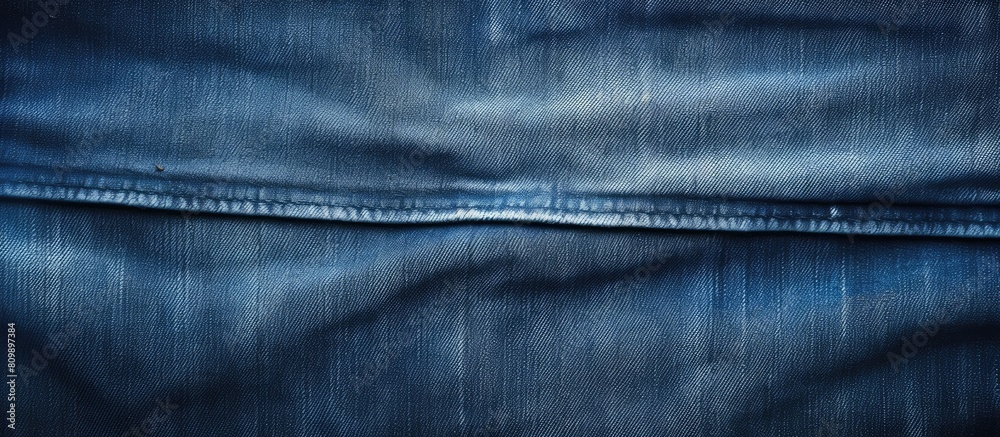 Poster textured blue jeans providing a background with ample space for text