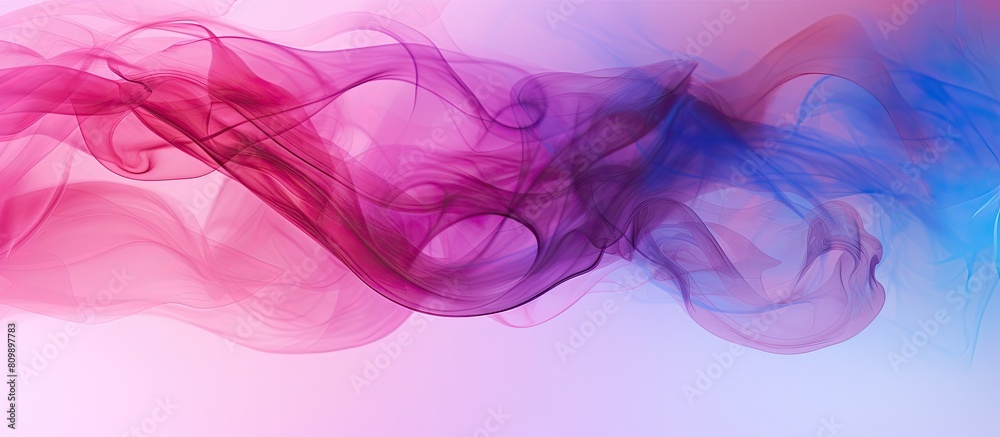 Aufkleber colorful abstract background image of pink and mauve smoke created with acrylic art isolated with co