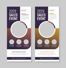 Event Business Conference Seminar Roll-up Banner, conference roll-up banner design
