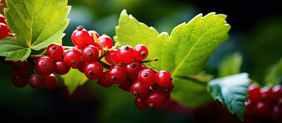 A close up image of a ripening common ivy berry with plenty of empty space surrounding it. Creative...