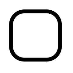 Squircle transparent frame icon