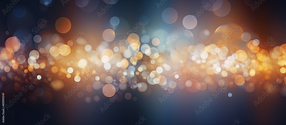 Leinwandbilder A bokeh background with an abstract composition and empty space for images. Creative banner. Copyspace image