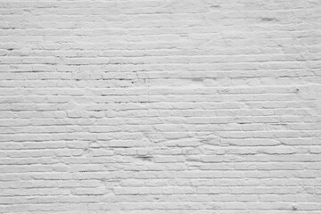 White old brick wall urban Background or Texture