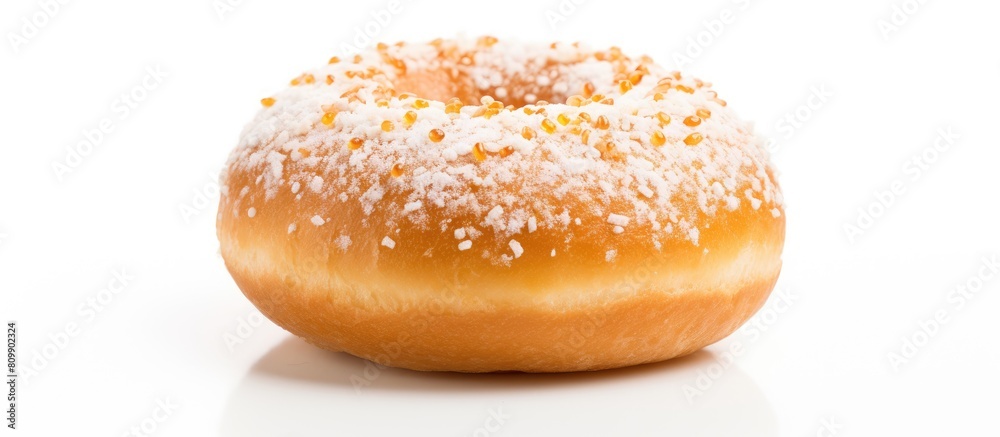 Aufkleber a donut with a sweet taste displayed on a white background conveys a sense of celebration with its t