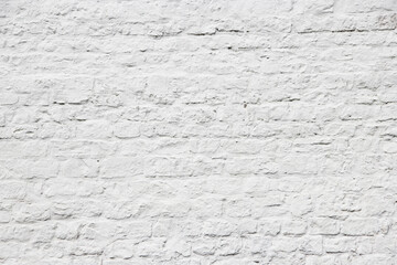White old brick wall urban Background or Texture