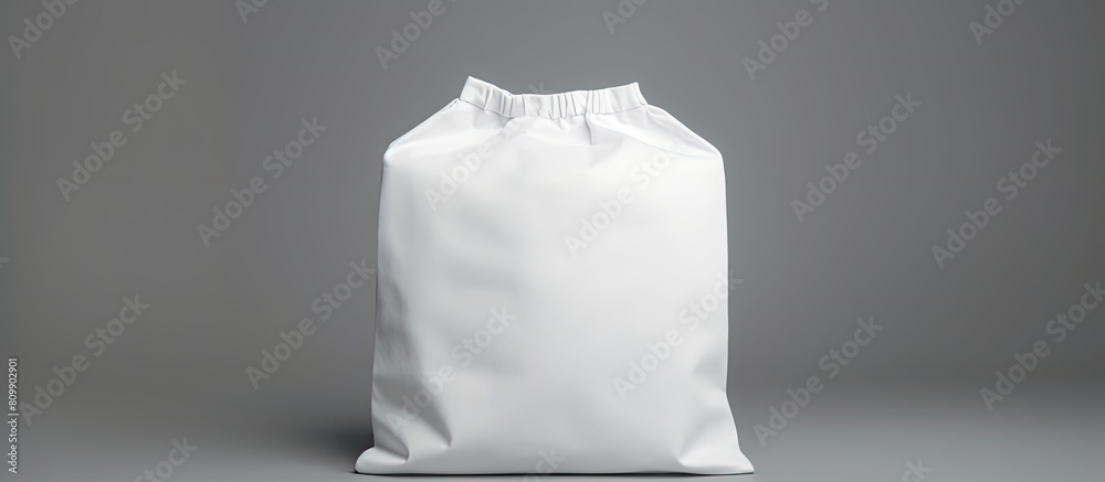 Aufkleber a white cotton bag with a plain background perfect for showcasing any content or design with ample c