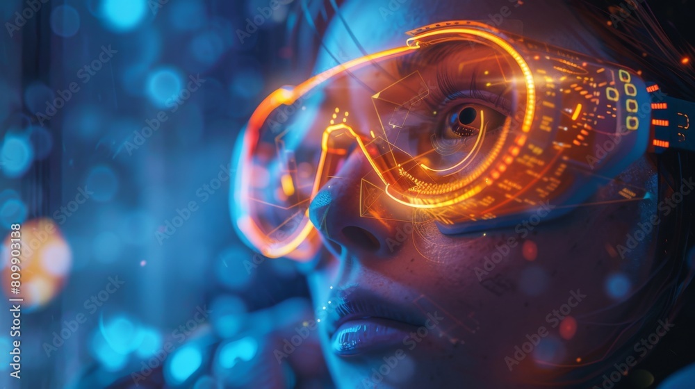 Wall mural the future is now. introducing the new ai-powered glasses that will change the way you see the world