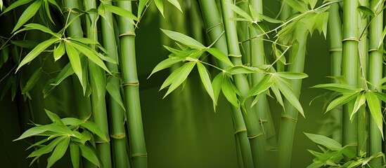 An up close image of bamboo with ample copy space