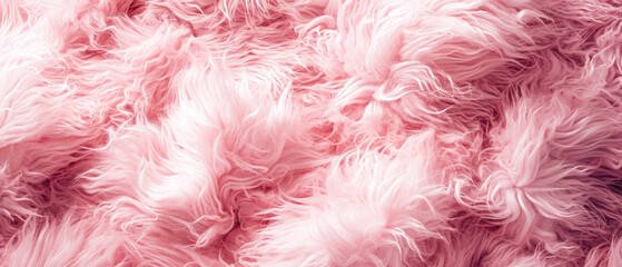 Pink Fluffy fur wool texture. Generative AI.