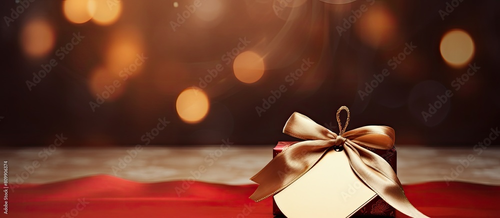 Poster copy space image of an empty gift tag