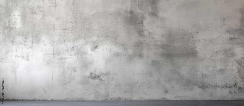 Poster Loft style white cement wall texture creates an abstract grunge gray background perfect for interior design There is copy space available for adding text