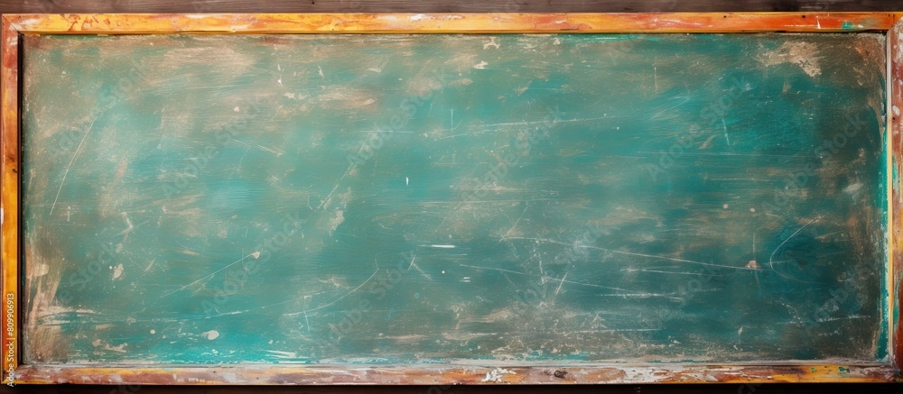 Poster image of a school board with colorful chalk. creative banner. copyspace image