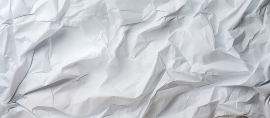Obraz premium A crumpled paper surface ideal for adding texture to backgrounds and designs captured in an abstract copy space image