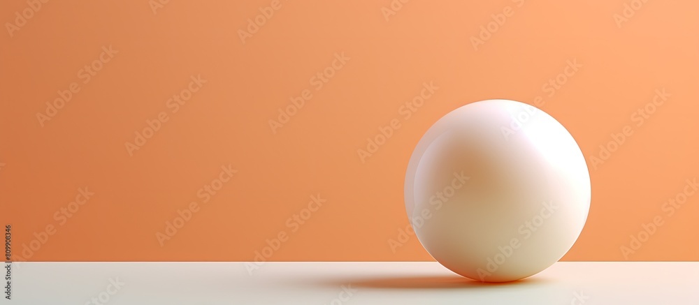 Poster The image showcases a blank ball set against a simple background leaving ample copy space for additional content