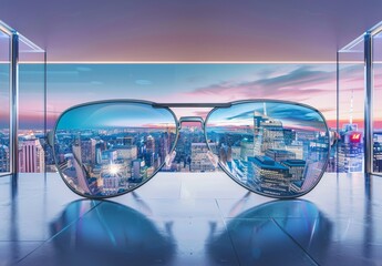 The glasses of the future are here. With a built-in heads-up display, you can stay connected and informed without ever taking your eyes off the road.