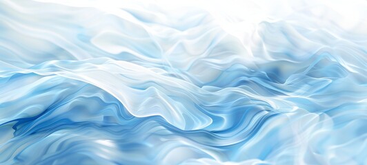 The image is a blue and white abstract painting. It could be used as a background for a website or as a print for fabric.
