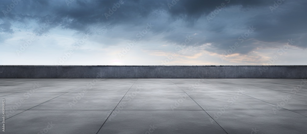 Poster Decorated copy space image featuring a background pattern with concrete floor or cement road texture