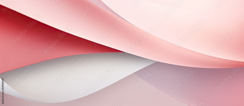 Poster minimal geometric shapes and lines in pastel pink and light gray colors create an abstract colored p