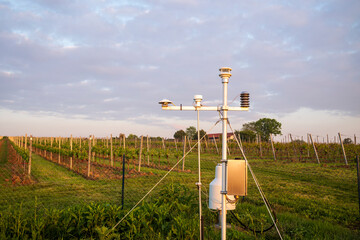 weather station in the vineyards