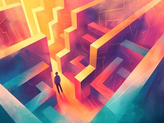 Navigating the Labyrinth of Self-Discovery:A Geometric Pathway to Enlightenment