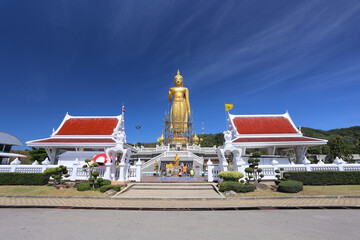 A giant golden Buddha named Phra Phuttha Mongkhon Maharat, built in 1999 to commemorate the 72nd...