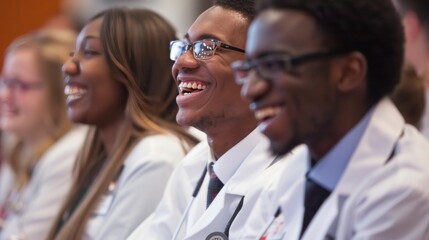 Fototapeta premium Medical Students Laughing During Seminar