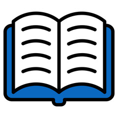 Open Book Icon For Design Element