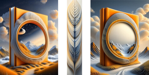 Gold and Silver Colored Background. Book Cover. Planner Cover. Diary Cover.