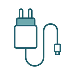 phone charger icon vector design template simple and clean