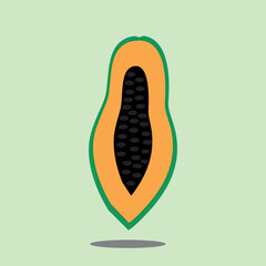 papaya illustration