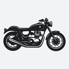 Vector Motorcycle black vector motorbike illustration symbol graphic