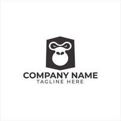 monkey gorilla ape logo image vector
