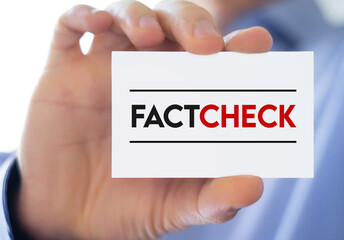 Fact Check - business card message