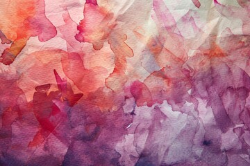 Watercolor painting on white paper, watercolor paper texture background, Watercolor  pattern, Ai generated