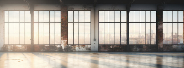 Sunlit Spacious Loft with Large Windows and City View